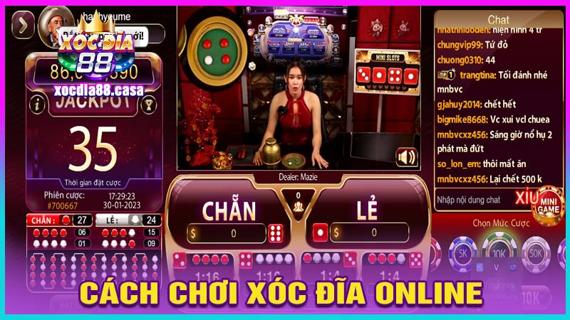 Cách chơi xóc đĩa online đơn giản nhất