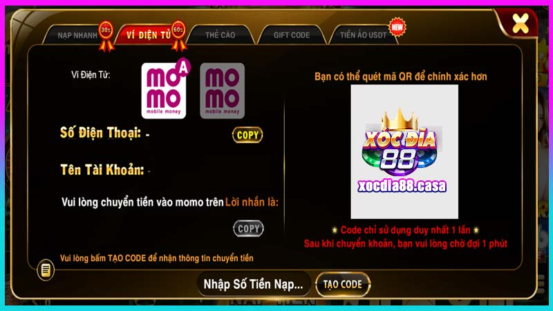 Ví điện tử Momo