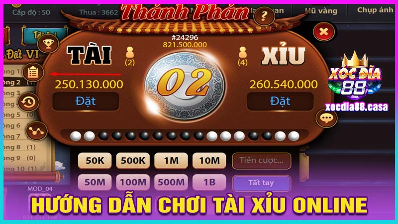 Hướng dẫn cho tân binh tham gia Tài xỉu online