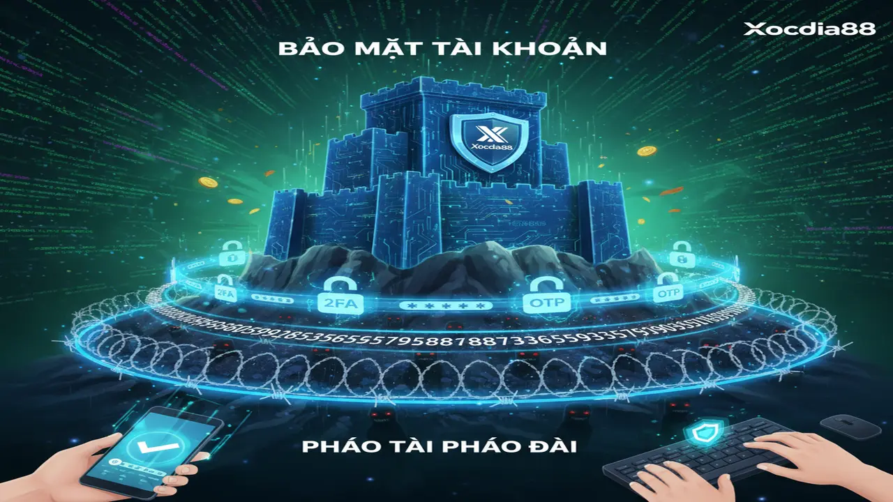 Bảo mật tài khoản: Chống hack tuyệt đối Xocdia88