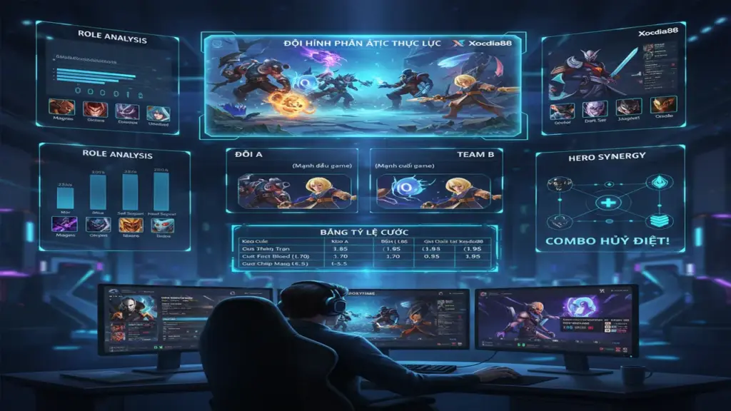Phân tích thực lực đội hình Dota 2 chuẩn Xocdia88