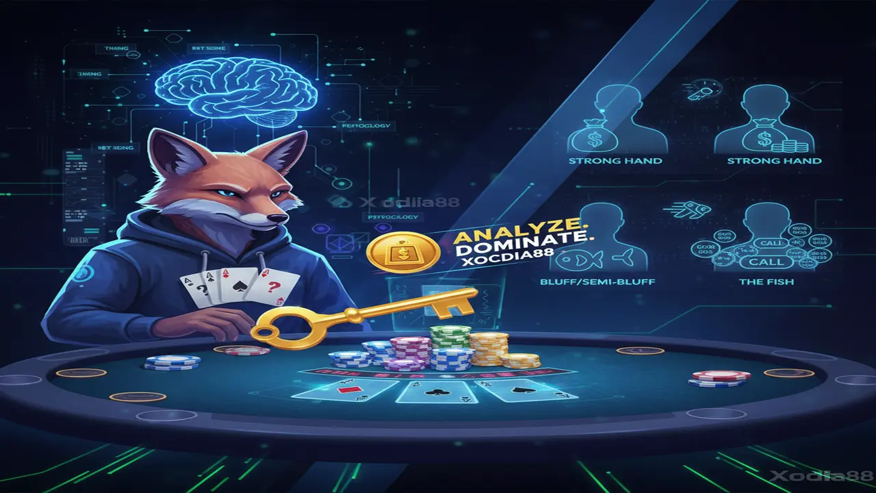 Đọc tâm lý đối thủ trên bàn Poker Xocdia88