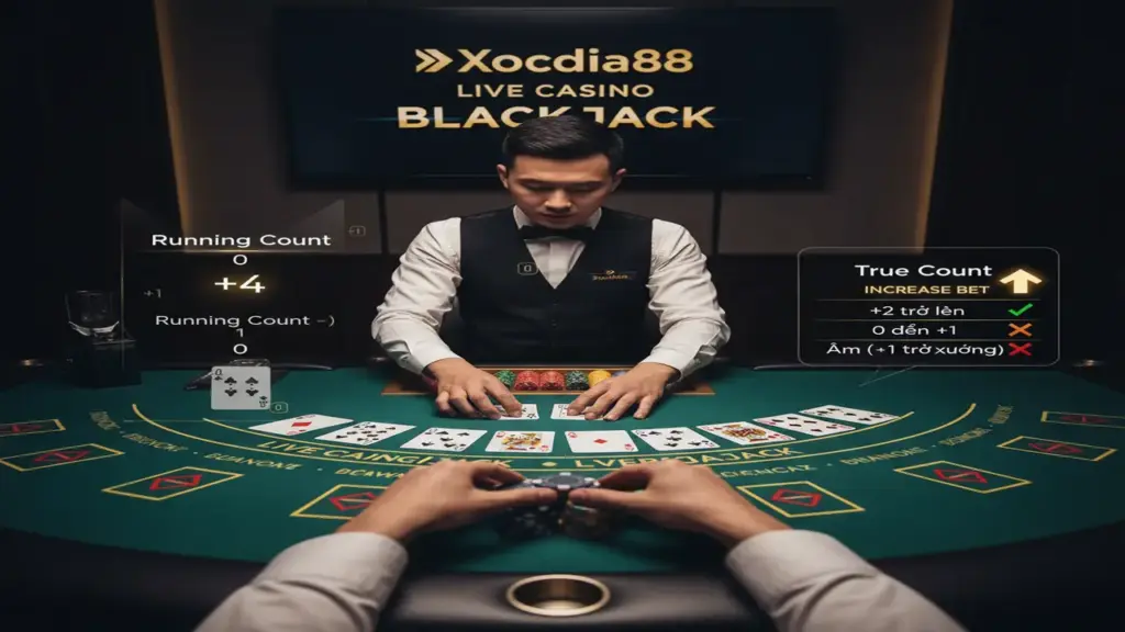 Tính bài Blackjack trong 3 giây như máy Xocdia88